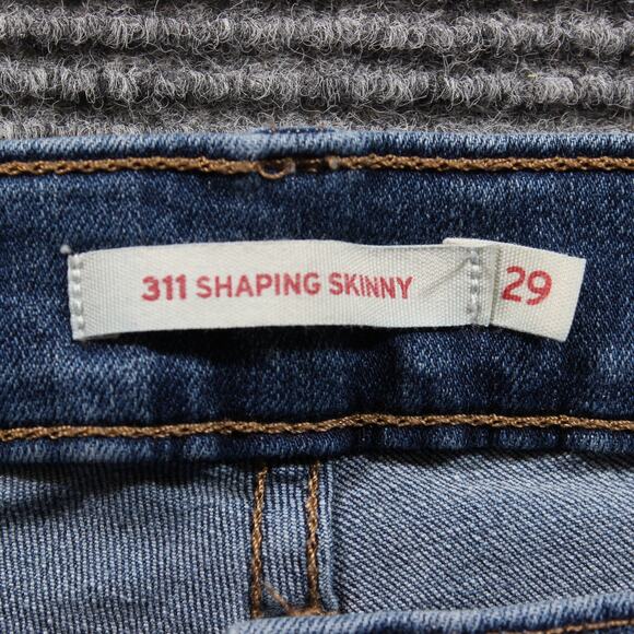 Levi's 311 Shaping Skinny Jeans Women's 29x28 Blue Stretch - Picture 3 of 9